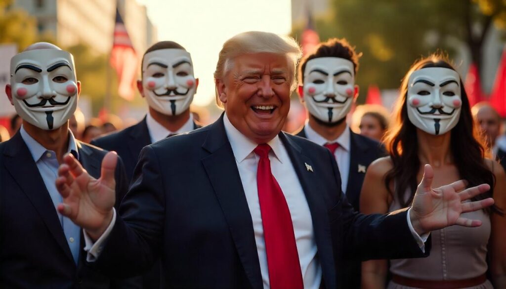 We, Anonymous, Support You, Mr. Trump, in the Election