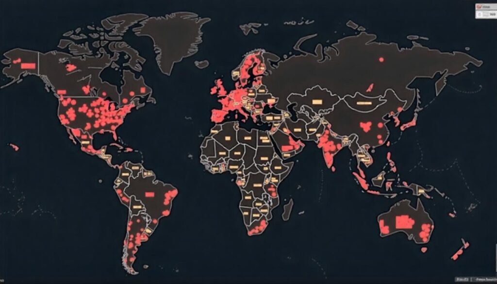 Which country has the most dark web users?